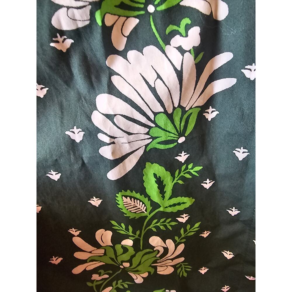 Talbots Modern Poplin Shirtdress - Foulard Floral green sz 14 petite $189 cotton - Picture 7 of 7